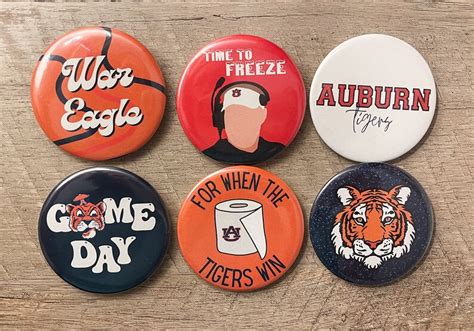 auburn gameday buttons|More.